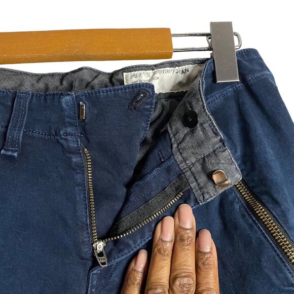 Rag & Bone Women's Navy Cargo Ankle Skinny Pants - Picture 4 of 10